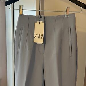 Zara light blue Straight Leg Pants